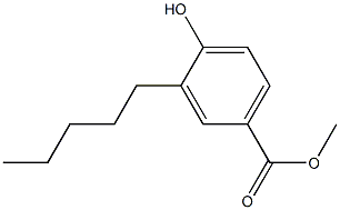 methyl 4-hydroxy-3-pentylbenzoate Struktur