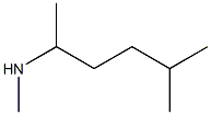 methyl(5-methylhexan-2-yl)amine Struktur