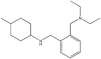 N-({2-[(diethylamino)methyl]phenyl}methyl)-4-methylcyclohexan-1-amine Struktur