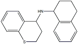 N-(1,2,3,4-tetrahydronaphthalen-1-yl)-3,4-dihydro-2H-1-benzothiopyran-4-amine Struktur