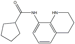 N-(1,2,3,4-tetrahydroquinolin-8-yl)cyclopentanecarboxamide Struktur