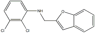 N-(1-benzofuran-2-ylmethyl)-2,3-dichloroaniline Struktur