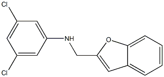 N-(1-benzofuran-2-ylmethyl)-3,5-dichloroaniline Struktur