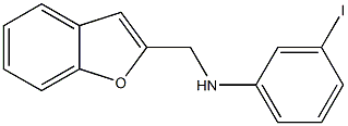 N-(1-benzofuran-2-ylmethyl)-3-iodoaniline Struktur