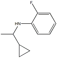 N-(1-cyclopropylethyl)-2-fluoroaniline Struktur