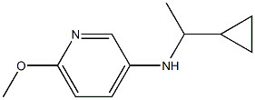 N-(1-cyclopropylethyl)-6-methoxypyridin-3-amine Struktur