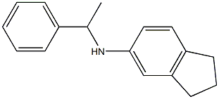 N-(1-phenylethyl)-2,3-dihydro-1H-inden-5-amine Struktur