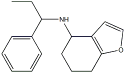 N-(1-phenylpropyl)-4,5,6,7-tetrahydro-1-benzofuran-4-amine Struktur