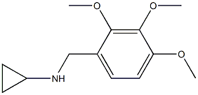 N-(2,3,4-trimethoxybenzyl)cyclopropanamine Struktur