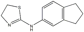 N-(2,3-dihydro-1H-inden-5-yl)-4,5-dihydro-1,3-thiazol-2-amine Struktur