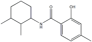 N-(2,3-dimethylcyclohexyl)-2-hydroxy-4-methylbenzamide Struktur