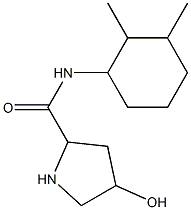 N-(2,3-dimethylcyclohexyl)-4-hydroxypyrrolidine-2-carboxamide Struktur