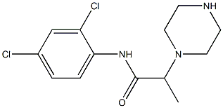 N-(2,4-dichlorophenyl)-2-(piperazin-1-yl)propanamide Struktur