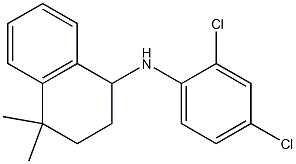 N-(2,4-dichlorophenyl)-4,4-dimethyl-1,2,3,4-tetrahydronaphthalen-1-amine Struktur