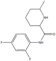 N-(2,4-difluorophenyl)-6-methylpiperidine-2-carboxamide Struktur