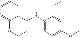 N-(2,4-dimethoxyphenyl)-3,4-dihydro-2H-1-benzopyran-4-amine Struktur