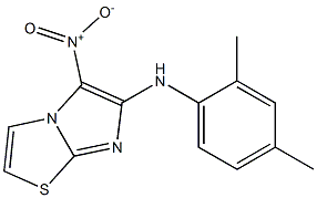 N-(2,4-dimethylphenyl)-5-nitroimidazo[2,1-b][1,3]thiazol-6-amine Struktur