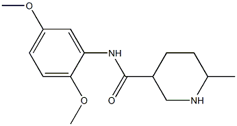 N-(2,5-dimethoxyphenyl)-6-methylpiperidine-3-carboxamide Struktur