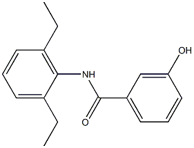 N-(2,6-diethylphenyl)-3-hydroxybenzamide Struktur