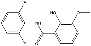 N-(2,6-difluorophenyl)-2-hydroxy-3-methoxybenzamide Struktur