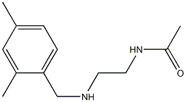 N-(2-{[(2,4-dimethylphenyl)methyl]amino}ethyl)acetamide Struktur