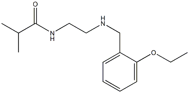 N-(2-{[(2-ethoxyphenyl)methyl]amino}ethyl)-2-methylpropanamide Struktur