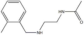 N-(2-{[(2-methylphenyl)methyl]amino}ethyl)acetamide Struktur