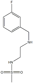 N-(2-{[(3-fluorophenyl)methyl]amino}ethyl)methanesulfonamide Struktur