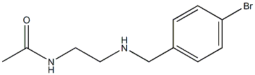 N-(2-{[(4-bromophenyl)methyl]amino}ethyl)acetamide Struktur