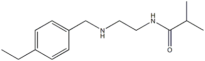 N-(2-{[(4-ethylphenyl)methyl]amino}ethyl)-2-methylpropanamide Struktur