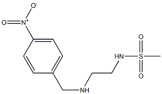 N-(2-{[(4-nitrophenyl)methyl]amino}ethyl)methanesulfonamide Struktur