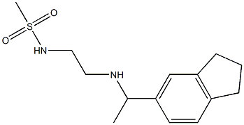 N-(2-{[1-(2,3-dihydro-1H-inden-5-yl)ethyl]amino}ethyl)methanesulfonamide Struktur