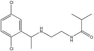 N-(2-{[1-(2,5-dichlorophenyl)ethyl]amino}ethyl)-2-methylpropanamide Struktur