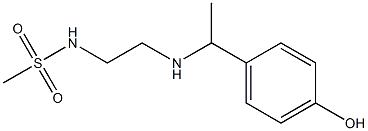 N-(2-{[1-(4-hydroxyphenyl)ethyl]amino}ethyl)methanesulfonamide Struktur