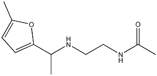 N-(2-{[1-(5-methylfuran-2-yl)ethyl]amino}ethyl)acetamide Struktur