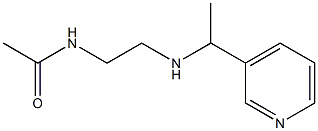 N-(2-{[1-(pyridin-3-yl)ethyl]amino}ethyl)acetamide Struktur