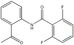 N-(2-acetylphenyl)-2,6-difluorobenzamide Struktur