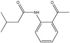 N-(2-acetylphenyl)-3-methylbutanamide Struktur