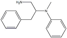 N-(2-amino-1-benzylethyl)-N-methyl-N-phenylamine Struktur