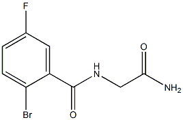 N-(2-amino-2-oxoethyl)-2-bromo-5-fluorobenzamide Struktur