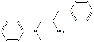 N-(2-amino-3-phenylpropyl)-N-ethylaniline Struktur