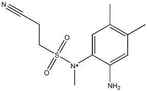 N-(2-amino-4,5-dimethylphenyl)-2-cyano-N-methylethane-1-sulfonamido Struktur