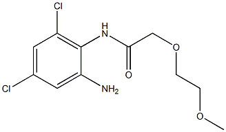 N-(2-amino-4,6-dichlorophenyl)-2-(2-methoxyethoxy)acetamide Struktur