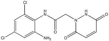 N-(2-amino-4,6-dichlorophenyl)-2-(3,6-dioxo-1,2,3,6-tetrahydropyridazin-1-yl)acetamide Struktur