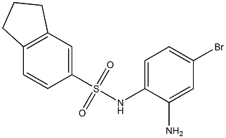 N-(2-amino-4-bromophenyl)-2,3-dihydro-1H-indene-5-sulfonamide Struktur