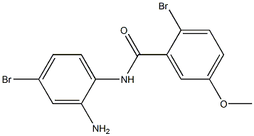 N-(2-amino-4-bromophenyl)-2-bromo-5-methoxybenzamide Struktur