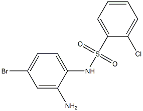 N-(2-amino-4-bromophenyl)-2-chlorobenzene-1-sulfonamide Struktur