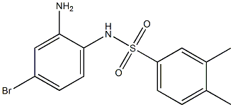 N-(2-amino-4-bromophenyl)-3,4-dimethylbenzene-1-sulfonamide Struktur