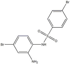 N-(2-amino-4-bromophenyl)-4-bromobenzene-1-sulfonamide Struktur