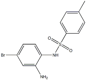 N-(2-amino-4-bromophenyl)-4-methylbenzene-1-sulfonamide Struktur